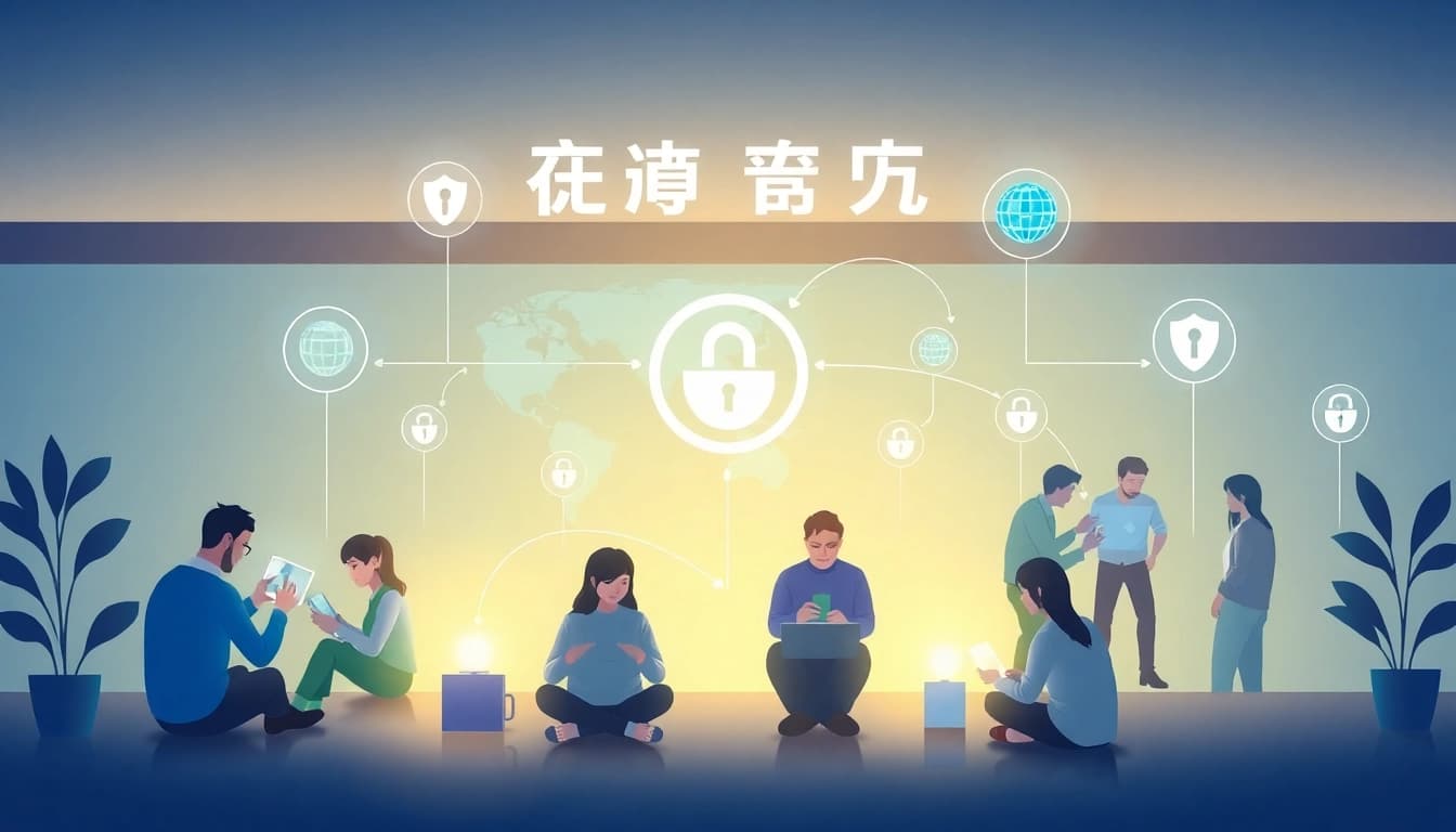 快连下载在多设备之间推广快速且安全的互联网连接，展现现代生活方式。