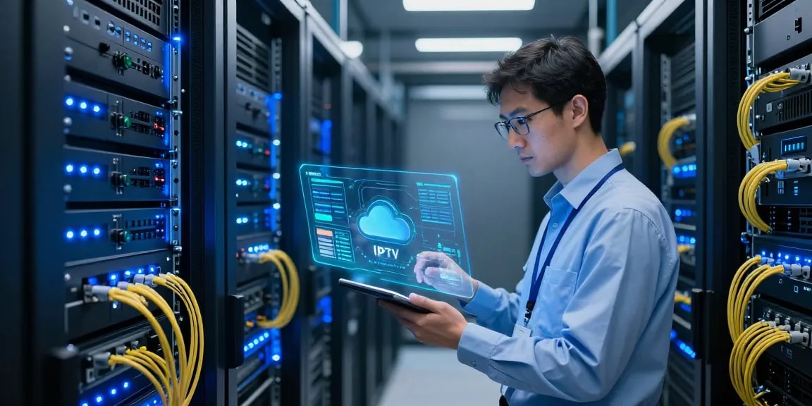 IPTV reseller dashboard on a modern cloud computing platform for efficient digital streaming management.