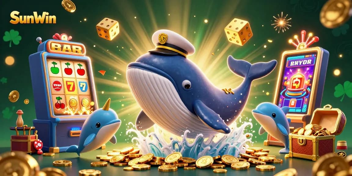 Engage with exciting gaming at SunWin through a vibrant scene filled with jackpots and winning moments.