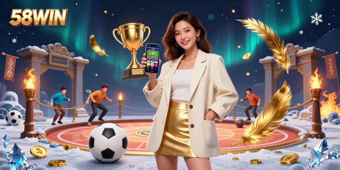 Engage with thrilling betting at 58WIN through a vibrant casino illustration showcasing expert gameplay.